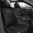 thumbnail image 1 of DIKSOAKR Car Seat Cover for Kia Amanti 2004-2008 Cooling Waterproof Leather Seat Covers Seat Protector Compatible Airbag Black,Front Set( 2 Seats), 1 of 8