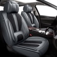 thumbnail image 1 of DIKSOAKR Car Seat Cover for Toyota Prius 2001-2015 Faux Premium Leather Seat Cover 2 Rows 5 Seats Car Seat Protector Beige,Full Set(2 Row 5 Seats), 1 of 8