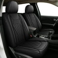 thumbnail image 1 of DIKSOAKR Car Seat Covers Front Seats for Toyota Prius C 2012-2016 Waterproof Leather Seat Covers Comfort Car Seat Protector with Lumbar Support Black,Front Set(2 Seats), 1 of 9
