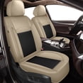 thumbnail image 1 of DIKSOAKR Car Seat Covers Full Set for Cadillac CT5 2020-2025 Front and Back Seats Breathable Cooling Leather Seat Cover Car Seat Protector Beige,Full Set(2 Row 5 Seats), 1 of 8
