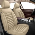 thumbnail image 1 of DIKSOAKR Car Seat Covers Full Set for Dodge Nitro 2010-2020 Faux Premium Leather Seat Cover 2 Rows 5 Seats Car Seat Protector Beige,Full Set(2 Row 5 Seats), 1 of 9