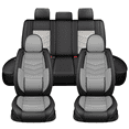 thumbnail image 1 of DIKSOAKR Car Seat Covers Full Set Fit for Infiniti M37 2007-2013 5 Seats Waterproof Leather Front and Back Car Seat Covers Protectors Grey,Full Set(2 Row 5 Seats), 1 of 11