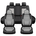 thumbnail image 1 of DIKSOAKR Car Seat Covers Full Set Fit for Toyota Corolla Cross 2025 2026 Premium Leather Seat Covers with Lumbar Support,Waterproof Auto Protectors Cushions Grey,Full Set(2 Row 5 Seats), 1 of 11