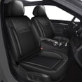 thumbnail image 1 of DIKSOAKR Car Seat Covers Full Set for Ford Flex 2011-2019 Front and Back Seats Breathable Cooling Leather Seat Cover Car Seat Protector Black,Full Set(2 Row 5 Seats), 1 of 9