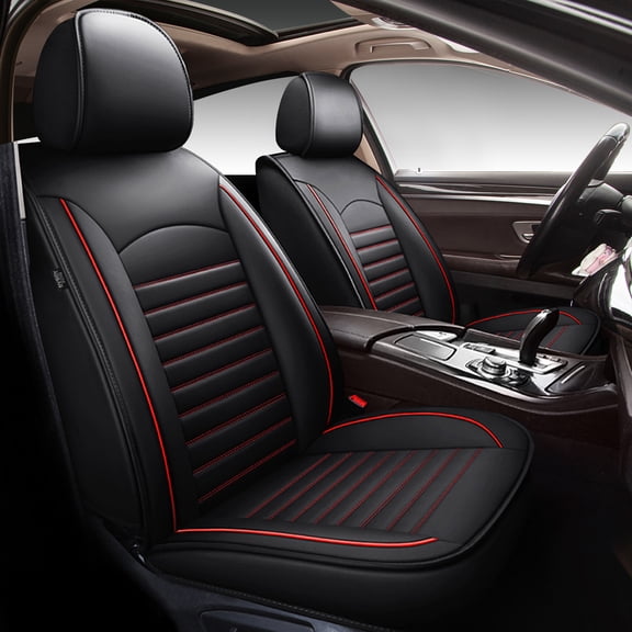 DIKSOAKR Car Seat Covers Full Set for Honda HRV/HR-V 2016-2025 2026 Faux Premium Leather Seat Cover 2 Rows 5 Seats Car Seat Protector Grey,Full Set(2 Row 5 Seats)