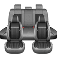 thumbnail image 1 of DIKSOAKR Car Seat Covers Full Set for Toyota Prius C 2012-2016 5 Seats Waterproof Leather Front and Back Car Seat Covers Protectors Grey,Full Set(2 Row 5 Seats), 1 of 9