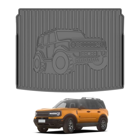 DIKSOAKR Custom Fit for Ford Bronco Sport 2021-2025 Cargo Liner All Weather Protection Automotive Cargo Mat