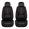 thumbnail image 1 of DIKSOAKR Fit for Cadillac SRX 2010-2016 Seat Covers Front Set Waterproof Faux Leather with Lumbar Support Comfortable Automotive Seat Cushion (2 Seat, Black+Red Line), 1 of 7