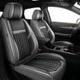 thumbnail image 1 of DIKSOAKR Front Car Seat Covers for Chevrolet Chevy Impala 2009-2020 Waterproof Front Car Seat Covers Cushion with Lumbar Support Grey,Front Set(2 Seats), 1 of 9