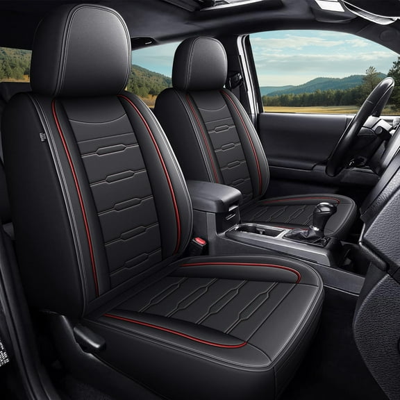 DIKSOAKR Seat Covers Fit for Toyota Tacoma 2005-2023 5 Seats Full Set Car Seat Covers Compatible with Toyota Tacoma - Truck Pickup Double/Crew Cab SR SR5 TRD Sport TRD Off-Road PreRunner Trims