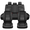 thumbnail image 1 of DIKSOAKR Seat Covers Full Set Fit for Chevrolet/Chevy Silverado 2007-2025 Premium Leather Seat Protectors with Lumbar Support,Waterproof Auto Cushions Black,Full Set(2 Row 5 Seats), 1 of 11