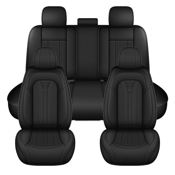 DIKSOAKR Seat Covers Full Set for Nissan Maxima 2011-2024 2025 Premium Leather Seat Protectors with Lumbar Support,Waterproof Auto Cushions Black,Full Set(2 Row 5 Seats)