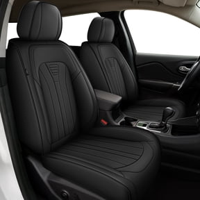 DIKSOAKR Seat Covers Full Set for Toyota Camry 2002-2024 2025 Premium Leather Seat Protectors with Lumbar Support,Waterproof Auto Cushions Black,Full Set(2 Row 5 Seats)