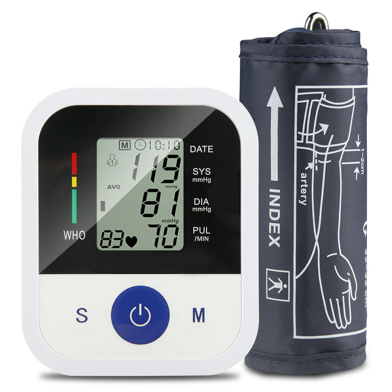 Digital Automatic Blood Pressure Monitor - Upper Arm Cuff - Large
