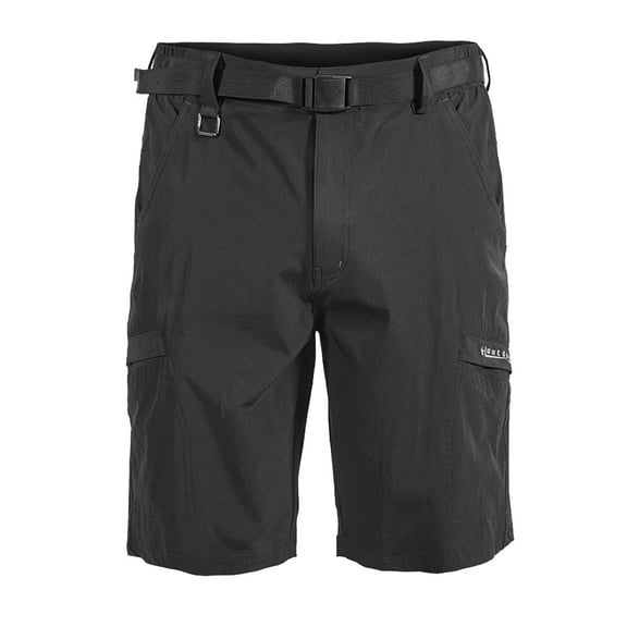DILIBA Men's Athletic Hiking Cargo Shorts Quick Dry Workout Shorts 7" Lightweight Sports Gym Running Shorts Basketball Training Black S (No Belt)