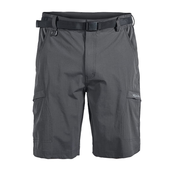 DILIBA Men's Hiking Cargo Shorts Lightweight Breathable Quick Dry Hiking Gym Outdoor Sports Shorts Grey M (No Belt)