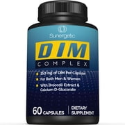 Premium DIM Supplement Includes 150mg of DIM diindolylmethane, Broccoli, Calcium D-Glucarate & Bioperine - DIM Capsules For Men & Women  Powerful DIM Blend - Hormone Support Complex - 60 Capsules