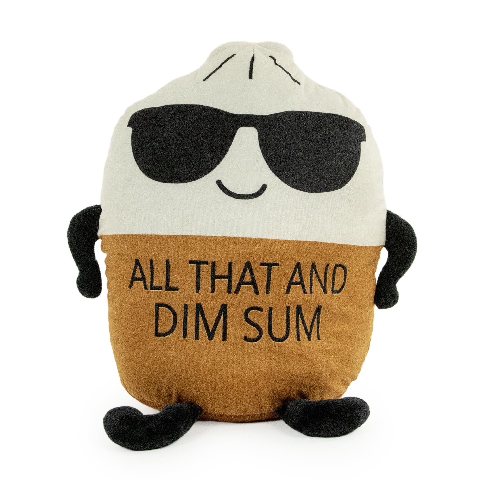 Jumbo Dim Sum Plush Character, Funny Soft Collectible Stuffed Plush Toy, 12M+
