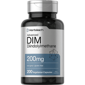 DIM Supplement | 200mg | 200 Vegetarian Capsules | by Horbaach