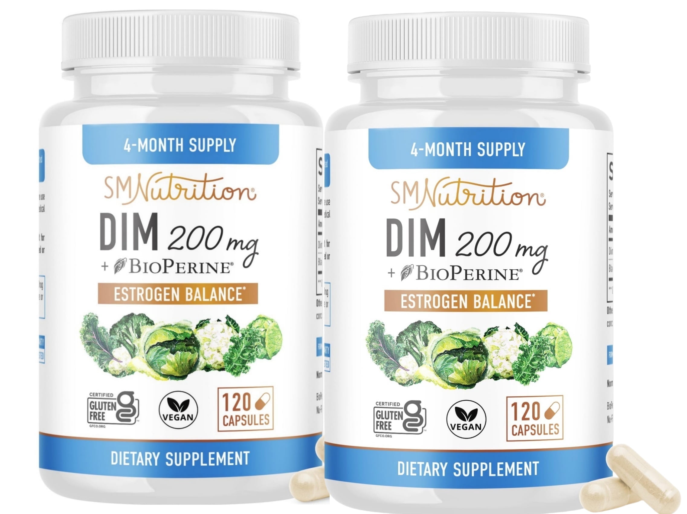 Curated visual reference: Visual Reference: Dim Supplement 200Mg Estrogen Balance For Women Men