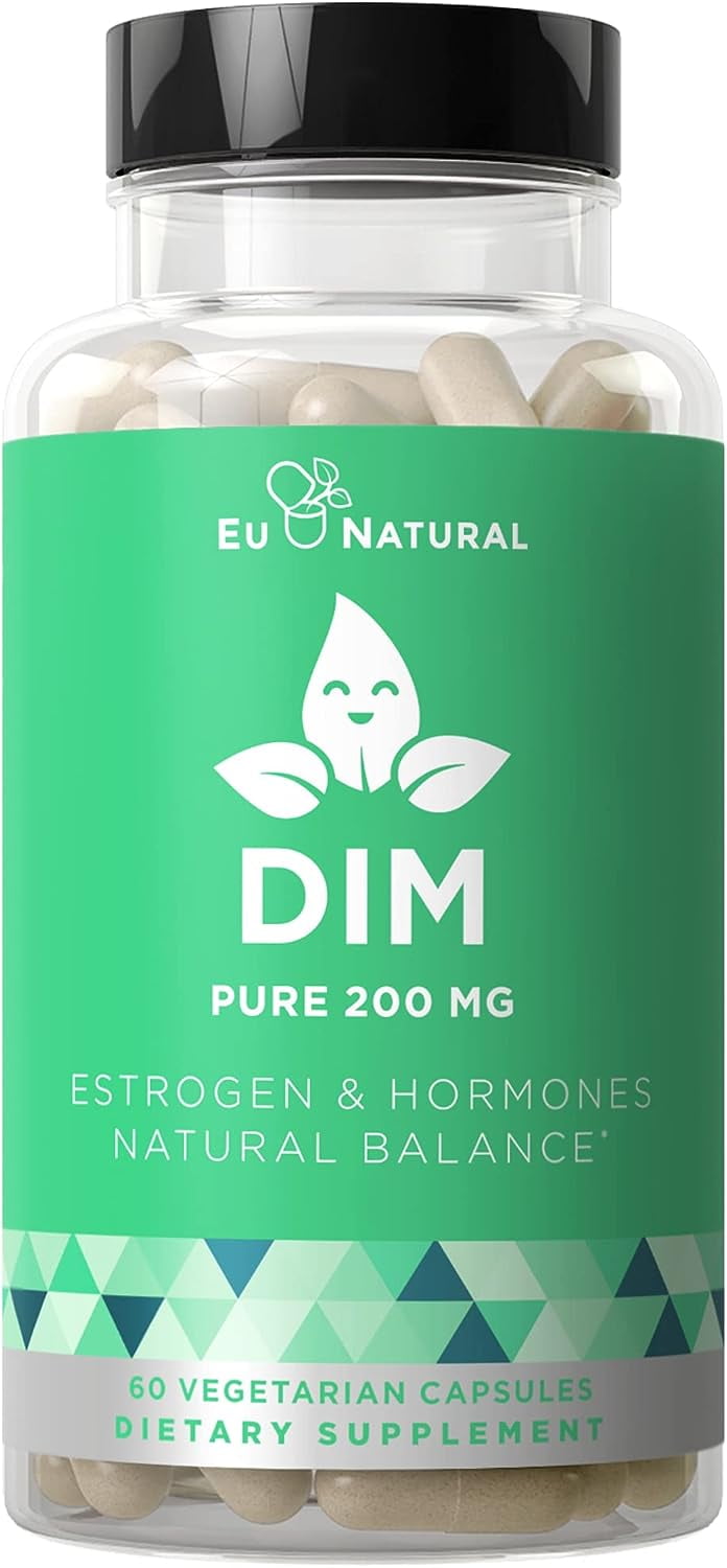 DIM Supplement Pure 200 Mg Energy Fatigue and Stress Relief, Estrogen