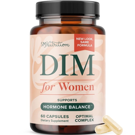 DIM Supplement for Women 250 mg | Estrogen Balance, Menopause, Hot Flashes & Night Sweats Support | 60 Ct