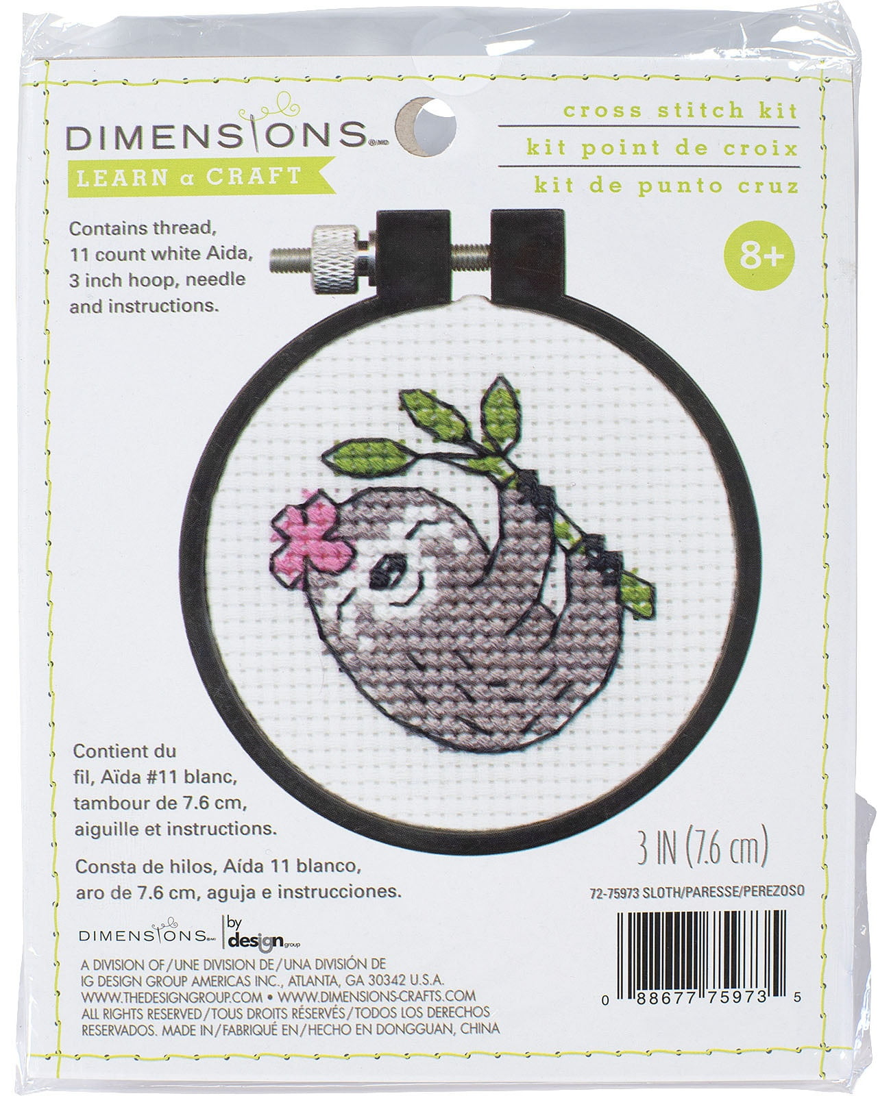 Dimensions Baby Hugs CuteOr What? Quilt Stamped Cross Stitch Kit-34X43