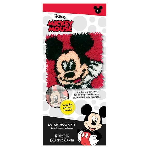 DIMENSIONS MICKEY LATCH HOOK KIT