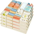 thumbnail image 1 of DIMJ Drawer Organizer Clothes, 12 Pack Dresser Organizer, Foldable Closet Organizers and Storage, Fabric Dresser Bins, Drawer Dividers for Nursery, Baby Clothes, Underwears, Sock (Beige), 1 of 10