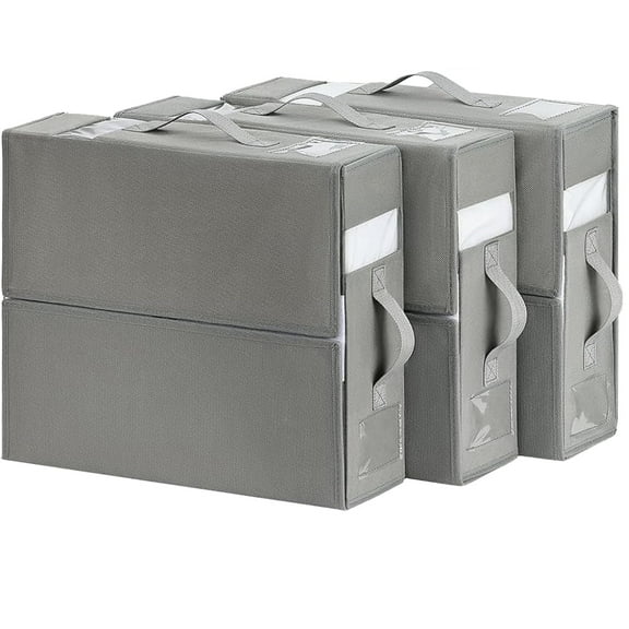 LEFEE Organizer, Foldable Storage Box for Linen Closet, Bed Sheets Organizers And Storage Foldable Sheet Organizer With Handle For Linen Closet,Bedding Organizer Storage For Sheets