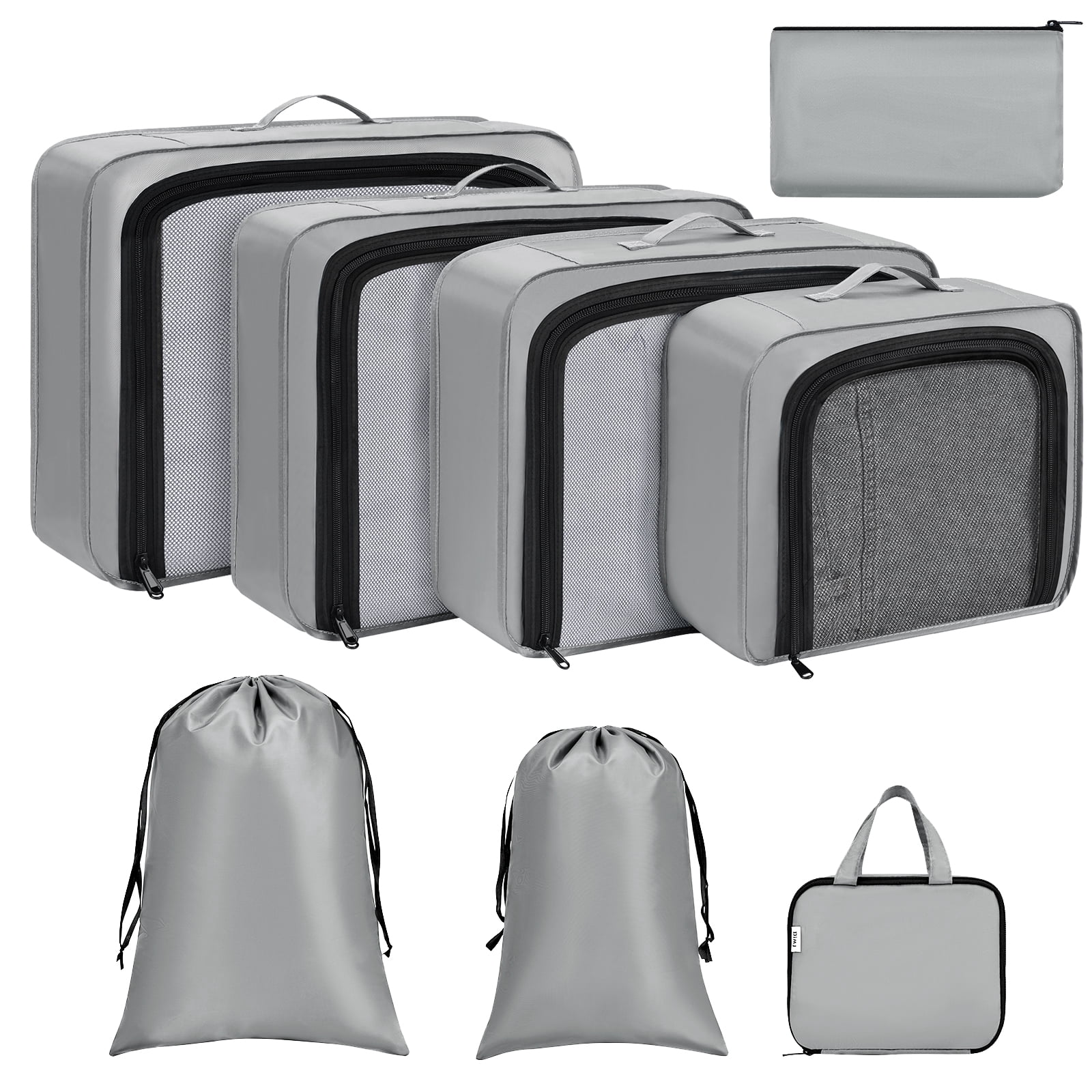 DIMJ Packing Cubes for Suitcase, Travel Suitcase Organizer Bags Set, 8