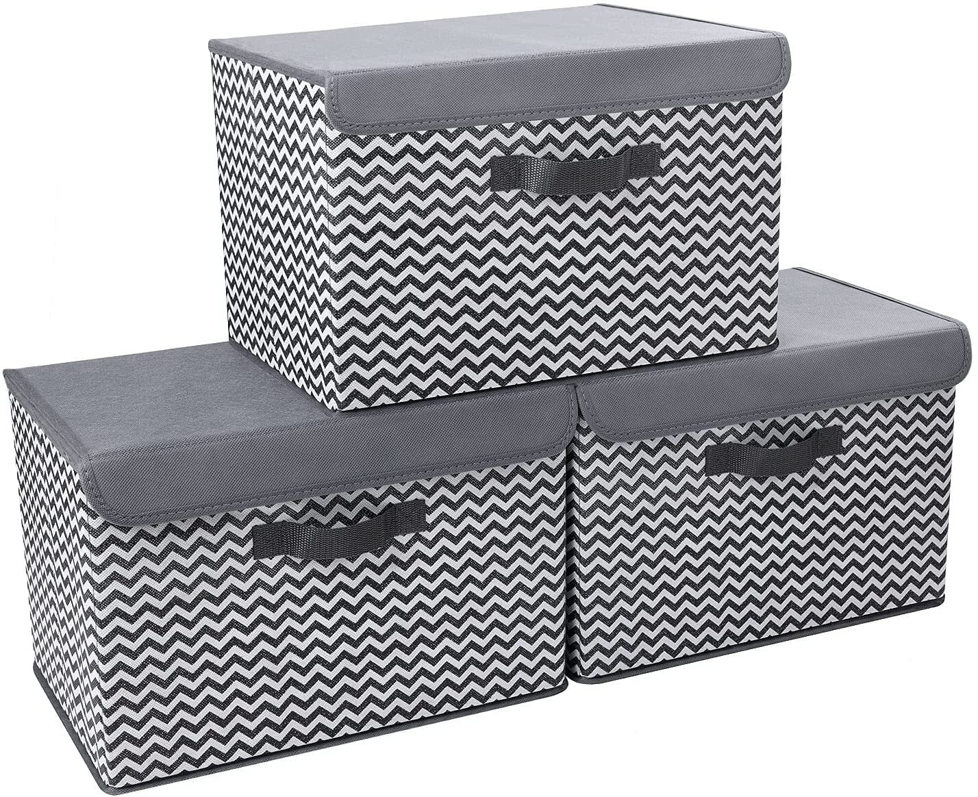 DIMJ Fabric Cube Storage Bins, Large Closet Organizers and Storage