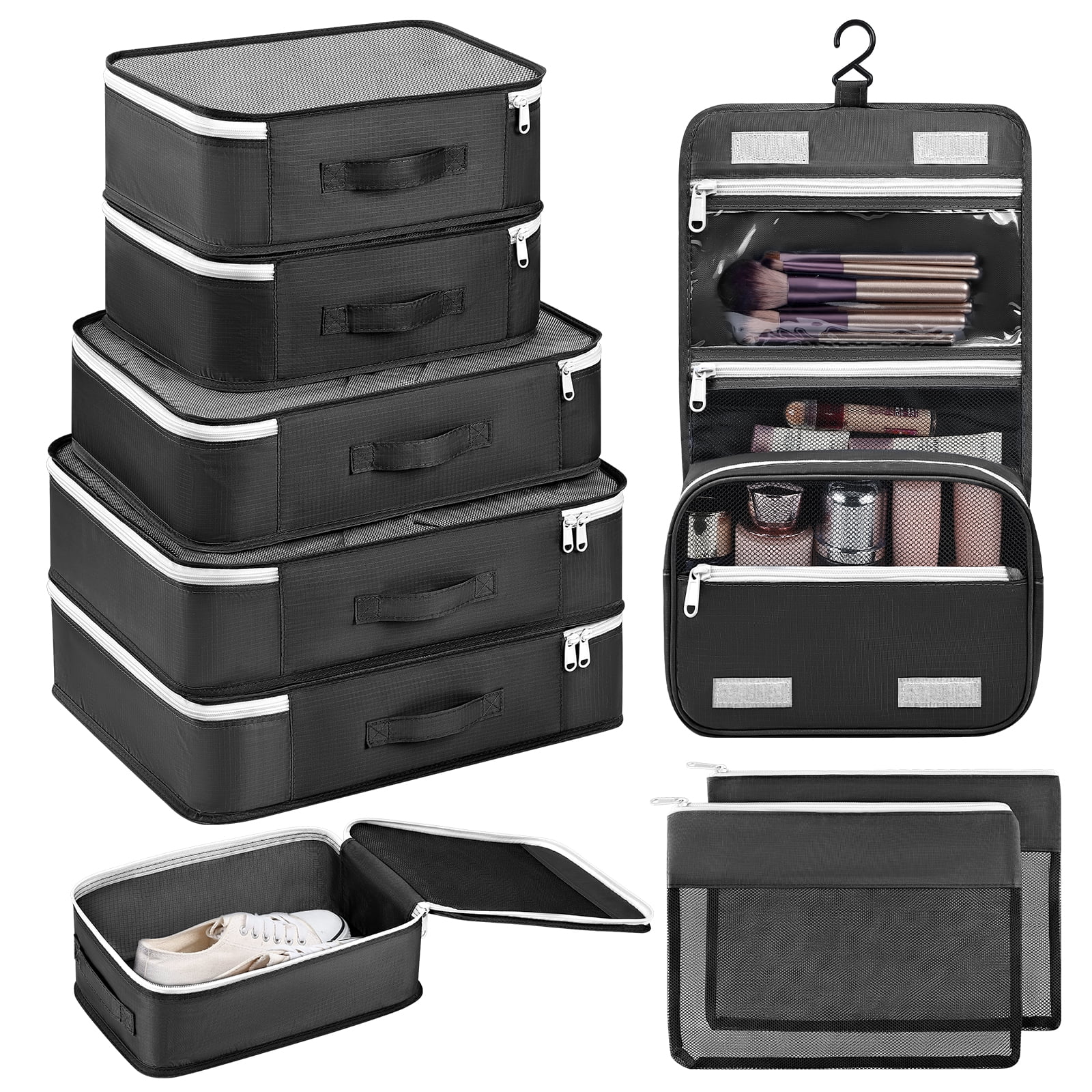 1pc Clear Travel Storage Box with Cover,Travel-Friendly Mini