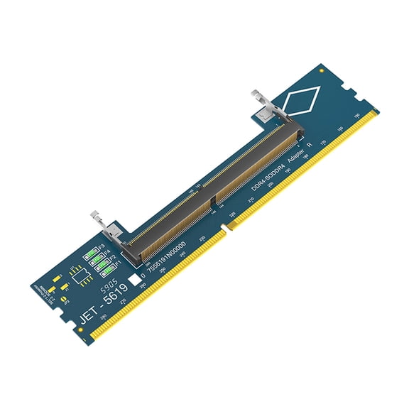 DIMM to DIMM Adapter Card Upgraded Laptop to Desktop Configuration Supporting 32GB Capacity 5600MHz Frequency