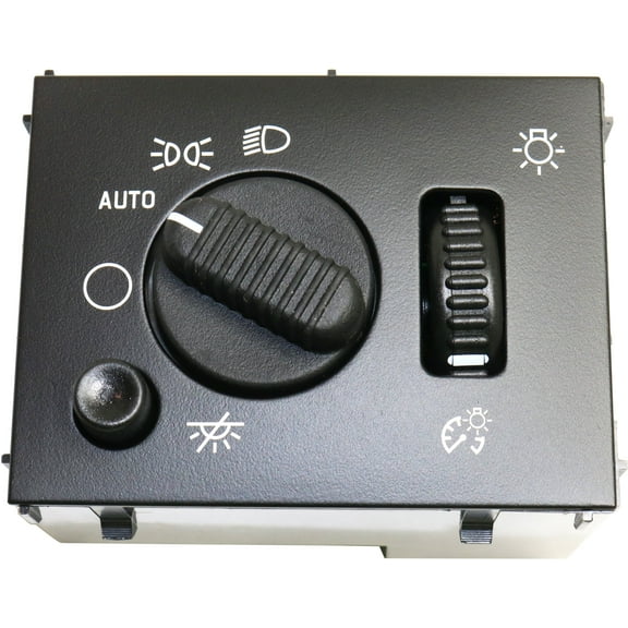 DIMMER SWITCH Compatible with CHEVROLET SILVERADO 03-07 , Also Controls Headlight and Dome Light, w/o LED Indicators