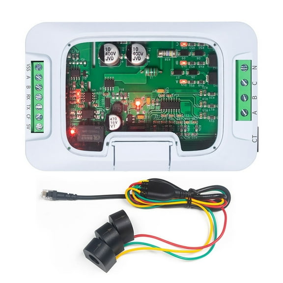 Three Phase Energy Meter Module DIN Rail 100A 220/380V RS485 Modbus Power Monitor for KWh Frequency Energy Meter