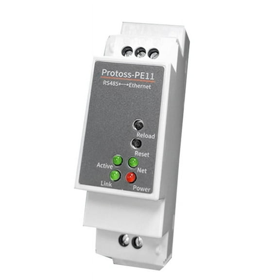 DIN-Rail Serial Port RS485 to Ethernet Converter Server Protoss MQTT PE11-H Support Modbus RTU
