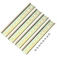 thumbnail image 1 of DIN Rail Slotted Iron Mounting Guide 8 Inch x 1.4 Inch x 0.3 Inch Iridescent 4 Pcs, 1 of 4