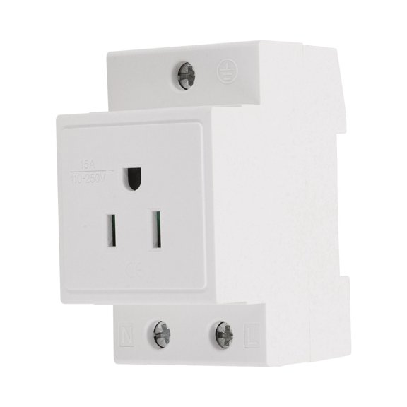 DIN Rail Socket Built In Protective Contact Earthing Contact Outlet For Dist GAW Home Electric Equipment Accessories