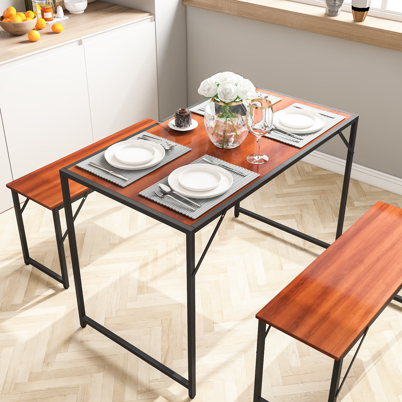 Modern Dining Table Set for Small Spaces 3 Piece UK Ubuy