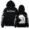 thumbnail image 1 of DINGCAI Inuyasha Sesshomaru Merch Unisex Oversized Fleece Hoodie Graphic Print Kangaroo Pocket Long Sleeve Winter Casual Streetwear, 1 of 6