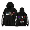thumbnail image 1 of DINGCAI New Juice Hoodie Wrld 999 Rose Sweatshirt Rapper Hip-Hop Music Pullover Fleece Hoodie Unisex,XS,Black, 1 of 5