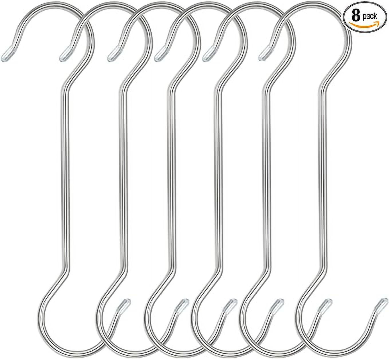 DINGEE 12 inch Extra Large S Hooks for Hanging Plants,6 PCS Long Metal