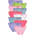 thumbnail image 1 of DINGLU 10 Pack Women's Bikini Panties Low Rise Viscose String Ladies Underwear Assorted Colors,Size 5, 1 of 8