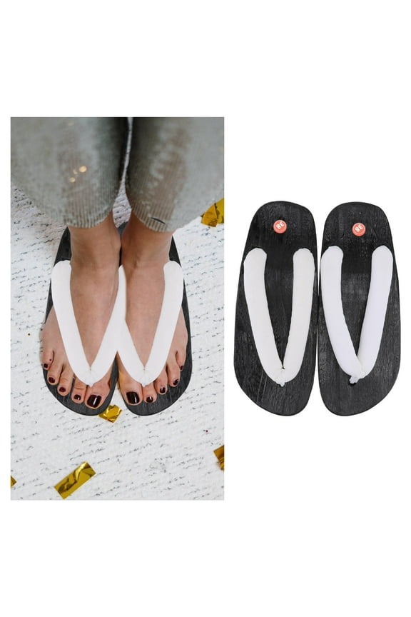 1 Pair Non-slip Clog Sandals with Wood Sole for Perfect for Summer Use Stylish Male Clogs