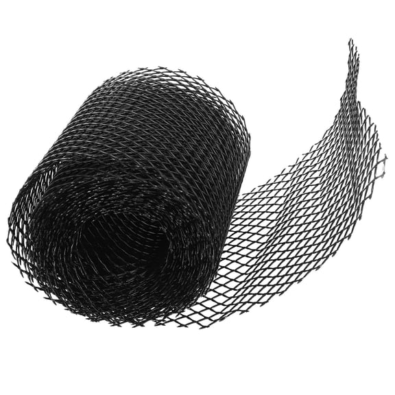 DINHEAROM 1 Roll Gutter Guard Mesh 118In x 63In Black for Outdoor Use and Garden Maintenance