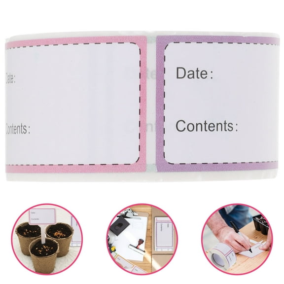 DINHEAROM 1 Roll Removable No Residue Food Storage Labels Suitable for Jars and Bottles