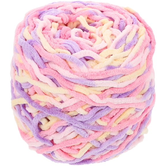 DINHEAROM Soft Crochet Yarn Roll, Polyester Knitting Thread for Sewing, Craft Projects and Handmade Creations