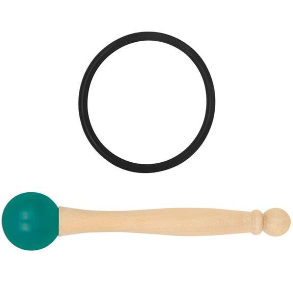 DINHEAROM 1 Set Handle Crystal Singing Bowl for Adults Meditation Aid Round Ball