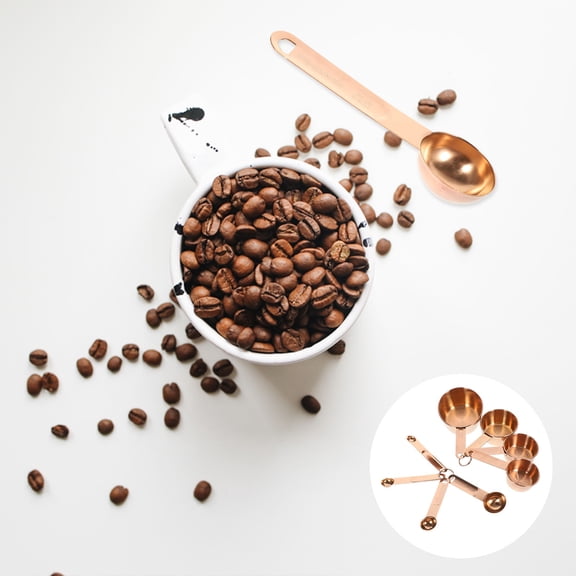 DINHEAROM Stainless Steel Metric Measuring Cups and Spoons Set for Home Kitchen and Restaurant Use, and Precise